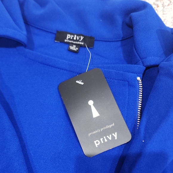 Privy NWT Double-Breasted Blue Coat - Picture 2 of 2